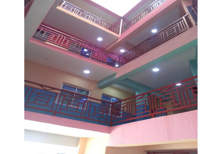 Triangular Staircase inside Main Academic Block